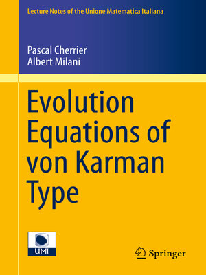 cover image of Evolution Equations of von Karman Type